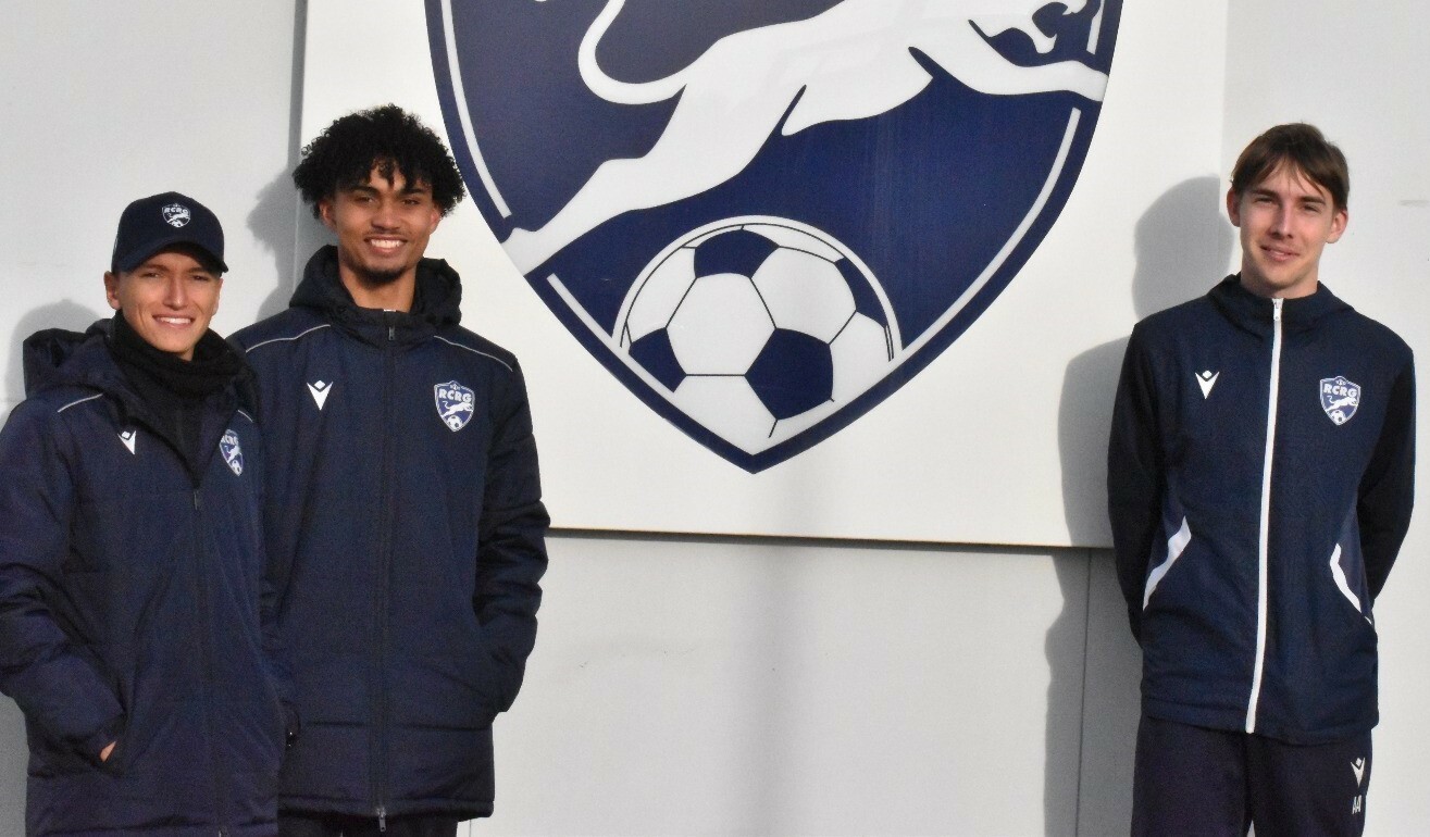 Arthur, Axel, Wilhem, les jeunes éducateurs du RCRG