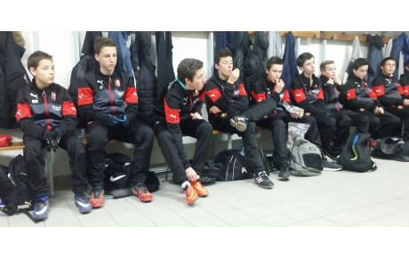 Les U15 au stade rennais