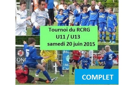 Tournoi du RCRG : Règlement et planning