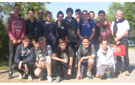 Les U15 en visite au stade rennais