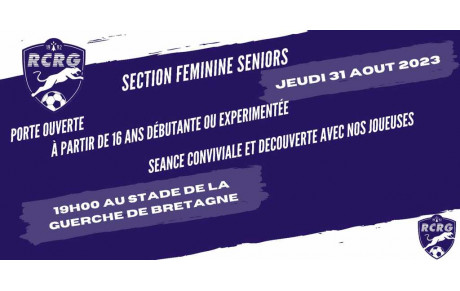 Féminines seniors : Portes ouvertes