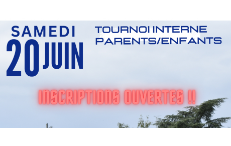 Tournoi interne : samedi 20 juin